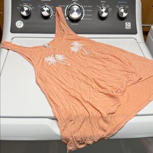 PINK Victoria's Secret Peach Palm Tank Top